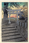 Evening Sky, Suwa Shrine, Nippori